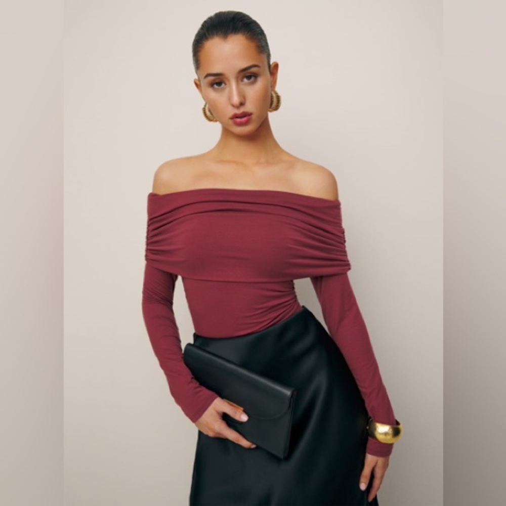 NWT Reformation Florentina Knit Top
